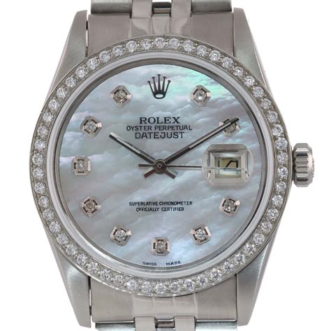 rolex datejust usato 36|rolex 36mm datejust diamond bezel.